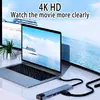 Hub USB C Hub USB 3.0, VIENON Aluminio 8 en 1 Extensor USB con Lector de Tarjetas SD/TF, Conector Auxiliar para Auriculares de 3.5mm para MacBook Pro Air y Más Dispositivos PC/Laptop/Tablet