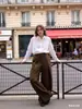 Marca Z Comercio Exterior Transfronterizo En Stock Estilo Europeo y Americano Ropa de Mujer 2026 Primavera Nuevo Moda Casual Holgado Plisado Pantalones Largos