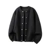 Moda Masculina de Otoño e Invierno Nueva Transfronteriza Color Sólido de Un Solo Botón Casual Cardigan de Punto Chaqueta Talla Grande