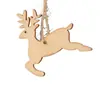 Etiquetas Navideñas Colgantes de Madera Creativas DIY con Diseño Transfronterizo Etiquetas Pequeñas de Madera Logo Colgantes Pequeños Decoraciones Artesanales