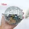 Pelota láser pelota de espejo pelota reflectante vidrio Bola de discoteca bar bola decorativa plateada pelota colgante flor de seda