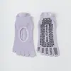 Calcetines Deportivos Finos de Verano para Mujer con Dedos Separados, Calcetines Tobilleros Antideslizantes de Silicona Amortiguadores para Correr, Calcetines para Fitness Pilates Yoga