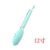 Pinza de comida de silicona pinza para barbacoa calentada multicolor herramientas para hornear pinza para pan BBQ al por mayor 9 pulgadas 12 pulgadas