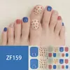 Adesivos para Unha do Pé Padrão Estéreo Zf Diamante de Imitação 3D Manicure Patch Impermeável Longa Duração Clareador Patch Completo para Unha do Pé Produto Acabado