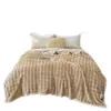 Manta de Pelúcia Coelho Bolha Transfronteiriça Flannel Fleece de Coral Cobertor de Ar Condicionado para Sofá Cobertor de Soneca Manta Grossa de Inverno