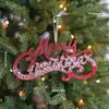 Feliz Navidad Letrero de carta de Navidad Accesorios para árbol de Navidad Colgantes decorativos Guirnalda Enredadera de Navidad Transfronterizo