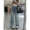 Jeans Rotos Talla Grande para Mujer Primavera y Otoño 2024 Nuevo para chica rellenita Cintura Alta Adelgazante Holgado Pierna Recta Pierna Ancha Pantalones