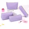 Nuevo Estuche de Pana, Bolsa de Cosméticos Sencilla, Neceser Portátil de Gran Capacidad, Caja de Papelería, Bolsa de Almacenamiento para Viajes de Negocios
