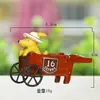 Estilo japonês dos desenhos animados resina ferro madeira mercearias jardinagem carnudo micro paisagem flor plug-in tiro adereços ornamentos resumo