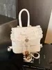 2026 Nuevo Lindo de Lunares con Lazo y Encaje Estilo Girly de Moda Mochila Pequeña Bolso Cruzado