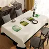 Toalha de Mesa de Luxo Leve de Alta Qualidade Impermeável e à Prova de Óleo Estilo Retro Americano Dopamina Tapete para Mesa de Jantar Estilo Ins Toalha de Mesa para Mesa de Centro
