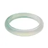 Pulsera de Ágata Semi-Tierra Semi-Agua Natural, Pulsera de Calcedonia Verde Aceite para Mujer, Pulsera de Jade de Círculo Completo, Suministro Directo del Fabricante