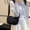 Bolsos Estilo Coreano para Mujer 2025 Nuevo Invierno Bolsa de Algodón Bolsa Nube Plegada Bolso Cruzado de Hombro Versátil de Alta Gama para Mujer