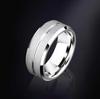Anillo de pareja esmerilado de una sola línea de acero inoxidable con accesorios de moda transfronterizos, anillo de acero de titanio europeo y americano, joyería de estilo coreano al por mayor