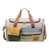 Bolsa de viagem para viagens curtas para mulheres, bolsa grande, bolsa transversal, bolsa fofa para maternidade, bolsa de mão para viagem de negócios, pode ser acoplada a uma mala de rodinhas