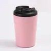 Copo Térmico Aço Inoxidável 304 Cor Sólida Transfronteiriço, Copo de Café para Beber Diretamente Portátil ao Ar Livre, Copo Medidor de Leite para Carro Venda por Atacado