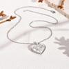 Joyería Acero Inoxidable Corazón Rosa Forma de Corazón Caja Abrible Collar con Colgante Dorado para Mujer PN-2093