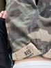 Pantalones vaqueros de camuflaje retro americano para mujer, novedad de verano 2024, cintura baja, altos, sueltos, con colgante y pierna ancha