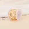 Cordón de Cuero Gamuzado Doble Cara, Cordón Hecho a Mano de Piel de Vaca, Accesorios para Joyería DIY, Cordón de Piel de Ciervo, Etiqueta de Cuero Gamuzado, Cordón Trenzado, Materiales Decorativos