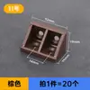 Soporte de Ángulo Engrosado de Plástico de Nylon para Muebles Ángulo Recto de 90 Grados Soporte de Estante Conector de Gabinete Ángulo de Hierro Soporte de Ángulo