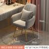 Silla de comedor ligera y de lujo para el hogar, sencilla, para maquillaje de celebridades de Internet, para dormitorio, respaldo, silla de escritorio, taburete de manicura estilo chica.