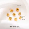 Accesorios de cobre chapados en oro de 24 quilates, exquisitos accesorios huecos calados, componentes de joyería hechos a mano para DIY, pulsera collar de calabaza