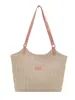 Bolsa de Grande Capacidade Feminina Verão 2025 Nova Bolsa de Palha Tecida à Mão Bolsa de Ombro para Deslocamento Bolsa de Praia para Férias à Beira-Mar