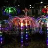 Lâmpada Mella de Fibra Óptica Solar Cor Colorida Mutável Camada Única Camada Dupla Lâmpada Mella Lâmpada de Inserção no Chão para Pátio Externo Jardim Gramado