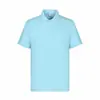 Camisa Polo de Manga Corta Lisa con Cuello y Dos Botones, 220g 40S Sorona Enfriamiento, Ropa de Trabajo Personalizada con Logo Impreso