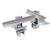 Ángulo de aluminio para falda anti-desbordamiento de poliuretano, soporte, canaleta guía de acero inoxidable, hebilla de sujeción de falda, soporte galvanizado