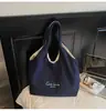 Bolso casual de pana estilo coreano 2026 nuevo modelo gran capacidad casual invierno rayado bordado bandolera