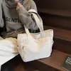 Estética de Estilo Japonés, Personalidad Moderna, Casual, Bolso de Hombro Único para Estudiantes, Bolso Tote Grande de Nicho para Viajeros