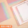 Divisória de Plástico PP Fosco 4 Cores A4A5B5 Folhas Soltas Livro Reposição Divisória Folha Livro de Folhas Soltas Índice Divisórias Coloridas