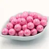 14mm/16mm Acrílico de Alto Brillo Color Chapado Color Caramelo Perlado Agujero Recto Accesorios para Joyería Diy Hecha a Mano con Cuentas