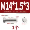 Tornillo Hexagonal Externo de Rosca Fina de Acero Inoxidable 304 M6M8M10M12M14M16M18M20*1/1.25/1.5