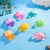 Par de Tartarugas Saco Surpresa Decoração para Aquário Tanque de Peixes Ornamento de Micro Paisagem Desenho Animado Fofo que Brilha no Escuro Acessório DIY