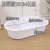 *Tina de Plástico Rectangular Ovalada Extra Grande Extra Grande Profunda Roja Caucho Cocido Tina de Baño Lavabo Espesado