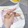 Nuevos Lentes TR Antiluz Azul para Hombre, Moda de Celebridad de Internet, Polígono de Anillo, Venta al por Mayor, Lentes Planos, Disponibles para Mujer, Espejo de Proximidad