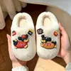 Pantuflas de Algodón para Niños y Niñas, Pantuflas de Interior para Niños, Pantuflas de Peluche Cálidas de Dibujos Animados para Otoño/Invierno para Niños Medianos y Mayores