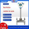 Medidor de vazão Vortex com display digital inteligente integrado Medidor de vazão de nitrogênio a vapor Medidor de vazão compensatório de temperatura e pressão Personalização