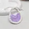 Muñeca de Algodón Mini Bolso Decoración Cachorro Gatito Hecho a Mano Babero Accesorios Bufanda Tejida a Crochet Decoración de Muñeca