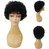 Venta al por mayor de pelucas cortas de fibra sintética para mujer, con rizos africanos, estilos voluminosos y rizos pequeños, fabricadas por una fábrica