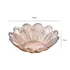 Plato de Fruta de Plástico con Relieve de Hojas de Lujo Set para el Hogar Creativa Bandeja de Frutas con Forma de Pétalo Bandeja Decorativa de Alto Valor
