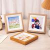 Mini Porta-Retrato Quadrado Simples e Criativo de 3,5 Polegadas Moldura com Pintura a Óleo Moldura para Fotos Suporte de Exibição DIY Venda por Atacado de Fábrica