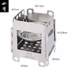 Envío Gratis Ventilador Portátil Multifuncional Sub-militar Estufa de Leña Estufa BBQ Herramienta Combinada Camping Picnic Pequeño Mediano Grande