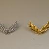 Emblema de Sombrero Metálico Dorado\Plateado con Forma de Espiga de Trigo para Azafata\Pin de Solapa\Hombreras\Broche de Insignia Accesorios de Uniforme
