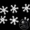 29 pegatinas decorativas de copos de nieve navideños no tejidas, coloridas y brillantes, para decorar árboles de Navidad y fiestas.