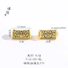 Pu Zuoqiang Color-Preservante Arena Oro Negro Oro Negro Tótem Codicioso Pulsera de Codo Collar Transferencia de Tatuaje Cuentas Tejidas a Mano para Hombres y Mujeres
