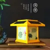 Nuevo Reproductor Solar de Loto para Exteriores Reproducción en Bucle de 24 Horas Resistente a la Humedad, Lluvia y Rayos Altavoz de Ahorro de Energía