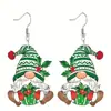 Nuevos Pendientes Acrílicos de Gnomo Navideño Traje Accesorios de Moda Festivos Únicos Divertidos Decoración de Fiesta